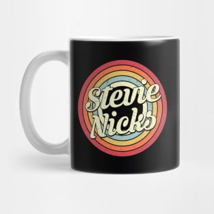 Stevie Proud Name Retro Rainbow Tribute Mug